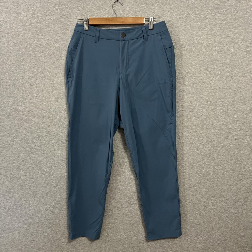 Lululemon Commission Classic Tapered Golf Pant 27L Mens 30 Blue Vented Gusset‎